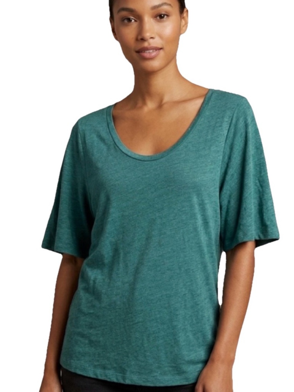 Chaser Short Sleeve T Shirt Women’s Green Cotton Size Medium